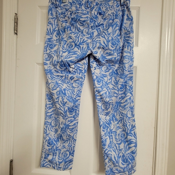 Lilly Pulitzer Sadie Stretch Crop Chino Pants Size 8. - Picture 6 of 11